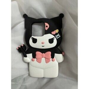 Kuromi rubber character phone case 13 pro iPhone